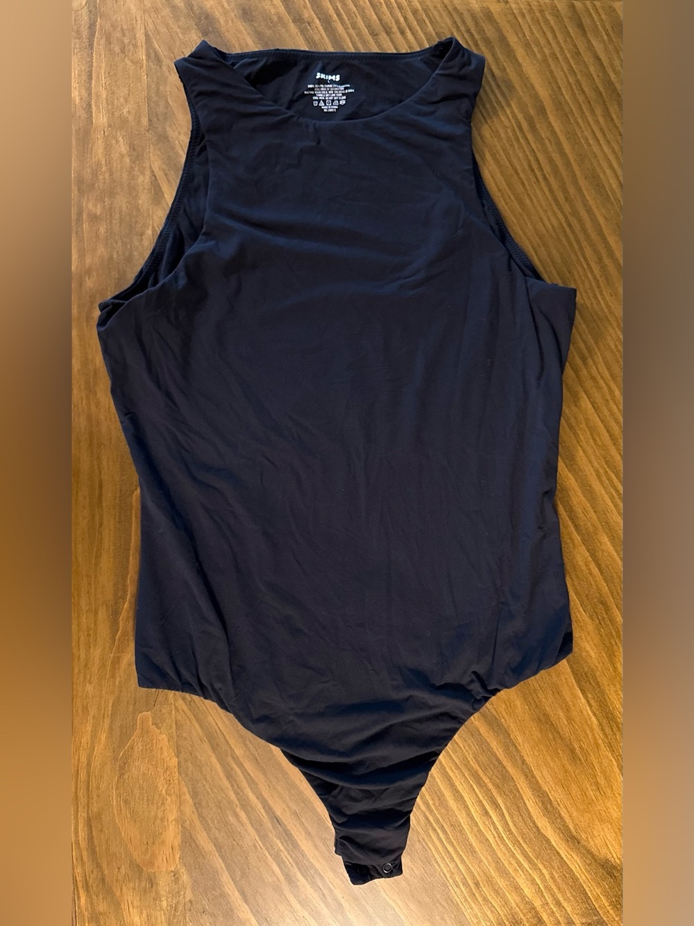 Skims Black One-Piece Bodysuit
